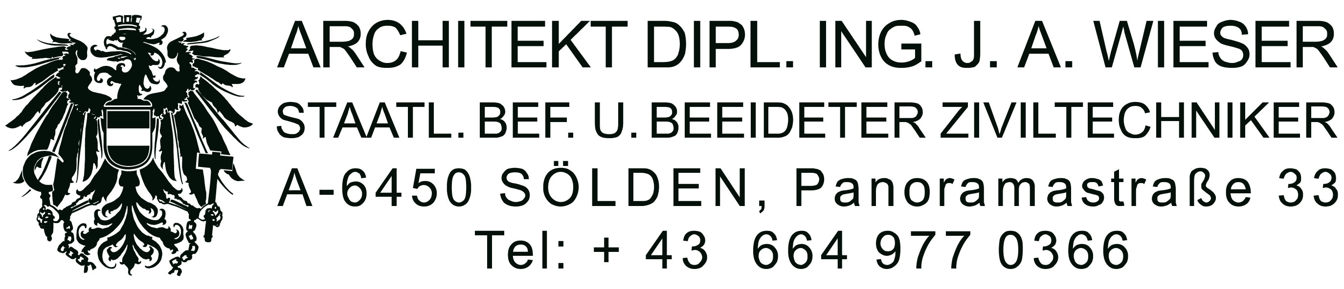 Architekt Dipl. Ing. J. A. Wieser